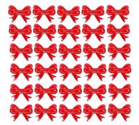 Party Bow Toppers - Resin Charming, Mini Treat Decorations | 2.2x2.8cm Stylish Accent Pack With Lovely Appeal Detail, Ideal Food Embellishment For Wedding Occasion Celebration Office Home Fruit Snack