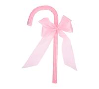 Party Bowknot Stick - Fancy Costume Prop, 1 Unit Ribbon Wand For Theatrical Display, Satin Loop Staff With Decorative Handle, Apparel Accessory, Ornate For Pageants And Celebrations