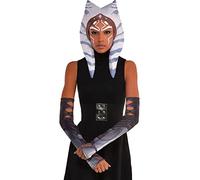 Party City Ahsoka - Kit de accesorios para disfraz para adolescentes y adultos, Star Wars: The Mandalorian, disfraz incluye tocado y mangas para brazos, disfraces para Halloween, fiestas de cumpleaños