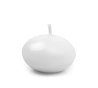 Party Deco Conf. 50 velas flotantes, cera, color blanco, paquete