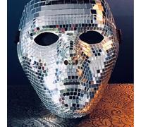 Party Disco Ball Glitter Face Mask Festival Masquerade Masks for Party Mirror Glass for Dj Stage Bar Party Holiday Decoration
