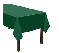 Party Essentials 54108HG-3 Mantel Rectangular de plástico Resistente Disponible en 24 Colores, 54 x 108, Verde Cazador