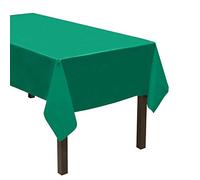 Party Essentials Cubierta Rectangular de plástico Resistente, Disponible en 24 Colores, 54 x 108 cm, 3 Puntos, Color Verde