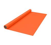 Party Essentials Rollo de Mesa de plástico para Banquetes Disponible en 27 Colores, 101,6 x 100 pies, Mandarina