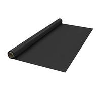 Party Essentials Rollo de Mesa de plástico para Banquetes Disponible en 27 Colores, 101,6 x 100 pies, Negro