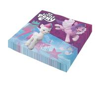 Party Factory 20 servilletas de papel "My Little Pony", 12.9 x 12.9 pulgadas, coloridas, 3 capas, servilletas desechables para fiestas de cumpleaños infantiles o fiestas temáticas