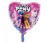 Party Factory Globo de aluminio «My Little Pony», 17.7 pulgadas, colorido, cremallera, Izzy, Sunny, Pipp, globos de helio para fiestas de cumpleaños infantiles