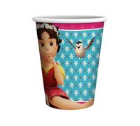 Party Factory Heidi - 10 vasos de papel, 250 ml, multicolor, desechables, para fiestas de cumpleaños infantiles o fiestas temáticas
