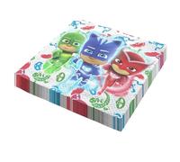 Party Factory PJ Masks - Servilletas de papel (20 unidades, 33 x 33 cm, 3 capas, desechables)