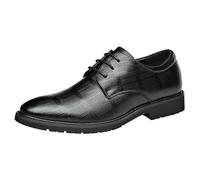 Party Formal Oxford Shoes for Men PU Leather Lace-up Breathable Slip Resistant Classic Business(Noir,38 EU)