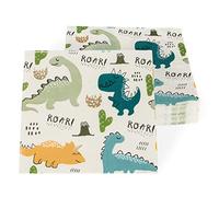 PARTY GO Servilletas de dinosaurio para cumpleaños infantiles, 40 unidades, servilletas de dinosaurio para cumpleaños, decoración de cumpleaños infantiles, 33 x 33 cm