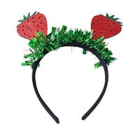 Party Headband - Fruit Shape ABS Felt Costume Headpiece, Dress Up Prop | Strawberry Watermelon Novelty Hair Accessory, Celebration Favor For School Events, Weddings, Concerts, Family Gatherings