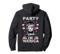 Party In Merica Drinking Lincoln Abraham 4th of July Sudadera con Capucha