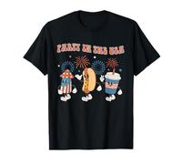 Party In The USA 4th of July Vintage Hot Dog 4th of July Camiseta