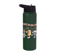 Party In The USA 4th Of July Vintage Hot Dog 4th Of July Stainless Steel Insulated Water Bottle
