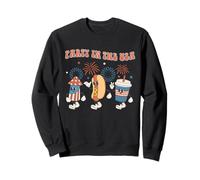 Party In The USA 4th of July Vintage Hot Dog 4th of July Sudadera