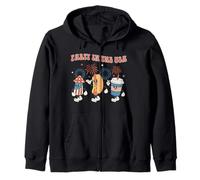 Party In The USA 4th of July Vintage Hot Dog 4th of July Sudadera con Capucha