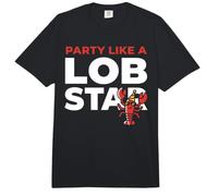 Party Like A Lob Star Funny Lobster Dancing Music Lovers Comfort Colors Adult Heavyweight T-Shirt