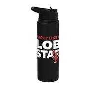 Party Like A Lob Star Funny Lobster Dancing Music Lovers Stainless Steel Insulated Water Bottle