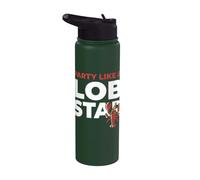 Party Like A Lob Star Funny Lobster Dancing Music Lovers Stainless Steel Insulated Water Bottle