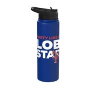 Party Like A Lob Star Funny Lobster Dancing Music Lovers Stainless Steel Insulated Water Bottle