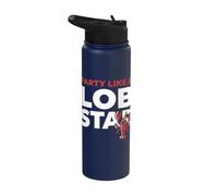 Party Like A Lob Star Funny Lobster Dancing Music Lovers Stainless Steel Insulated Water Bottle