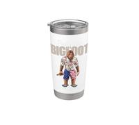 Party Like Bigfoot Drunk Sasquatch Tropical Beach Vacation Vaso térmico de acero inoxidable de doble pared