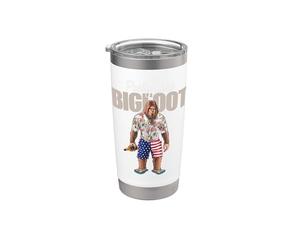 Party Like Bigfoot Drunk Sasquatch Tropical Beach Vacation Vaso térmico de acero inoxidable de doble pared