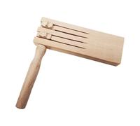 Party Ratchet Noise Maker, Wooden Spin Noisemaker Toy 6.1x5.91 inches, Classic Handheld Sound Maker, Educational Musical Instrument for Events, Celebrations, Sporting Cheers