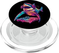 Party Shark Disco DJ con Ilustraciones de Tocadiscos con PopSockets PopGrip para MagSafe