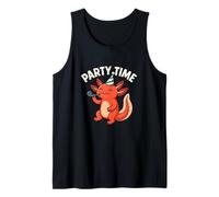 Party Time Axolotl - Bonito diseño de Animales Divertidos Camiseta sin Mangas