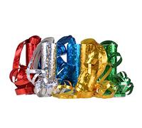 Party TIME-HF6113F Serpentinas de Papel holográfico con Certificado FSC, Mezcla de Colores. (Arpex HF6113F)