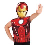 Rubies -620967 - Camiseta de fiesta de disfraz de Spiderman + máscara multicolor, S-M España 620967