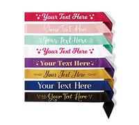 Party to Be Banda de Fiesta para Personalizar de Poliéster con Nombre Texto y 13 Letras Adaptada a Cada Edad