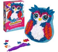 Party town Búho Almohadón, Kit Manualidades Niñas para Decorar La Almohada, Juguetes Niña 5 Años o Más, Juguetes Niñas 5 Años, Regalo Niña 5 Años, Azul, rosa y blanco