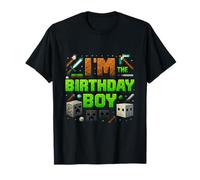 Party Video Gamer Pixel Number I'm The Birthday Boy Bday Camiseta