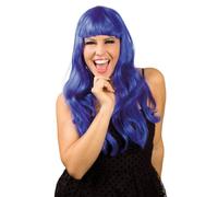 Party Wig long hair blue Chique (peluca)