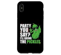 Party You Say Ill Bring The Pickles Pepino Vegetable Pickl Carcasa para iPhone XS MAX