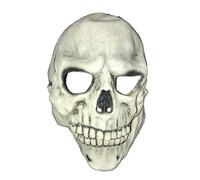 Partychimp- Headmask-Skull White 2 / One-Size Máscara de fiesta, Multicolor (54-27231)