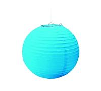 PartyCube, Azul 33273 - Juego de 3 farolillos redondos de papel (25 cm de diámetro), color azul