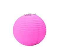 PartyCube, Rosa 33282 - Juego de 3 farolillos redondos de papel (25 cm de diámetro), color rosa