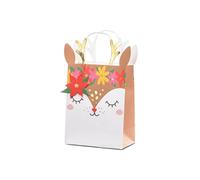 PartyDeco Bolsa de regalo Jelonek con ticket colgante estrella de Belén para regalo de Navidad cumpleaños papel de regalo