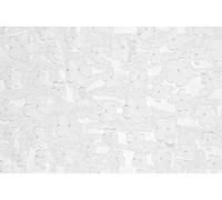 PartyDeco Camino de mesa con flores 26 cm x 5 m - Camino de mesa para boda Pascua - Decoración de mesa con flores - Fondo fotográfico - Tela decorativa - Tela decorativa - Blanco