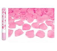 PartyDeco Cañón de Confeti con pétalos Rosas de 40 cm