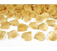 PartyDeco Conf. 100 Pétalos de Rosa, Tela, Oro, Unidad