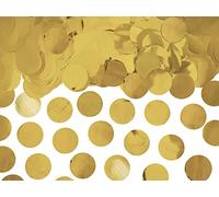 Partydeco Confeti metálico redondo - Decoración de mesa (dorado)