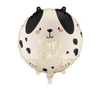 PartyDeco de globos de aluminio de feliz cumpleaños para perro, 18 pulgadas, lindo globo de Mylar para decoración de fiesta de perro, relleno de aire y helio