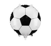 PartyDeco de globos de aluminio para balón de fútbol de 18 pulgadas, globos deportivos para fiestas de cumpleaños de niños, día de juego, celebraciones de equipo, suministros de decoración de fiesta