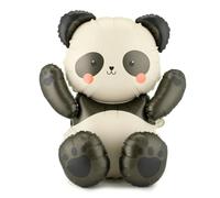 PartyDeco de globos de panda de 26.8 x 28.3 pulgadas, globo grande de papel de aluminio de panda para baby shower y cumpleaños, bonita decoración de fiesta de animales