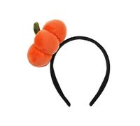 PartyDeco Diadema de calabaza, color naranja y negro, aprox. 16,5 x 17 cm, para Halloween, con calabaza de peluche, accesorio para disfraz de otoño